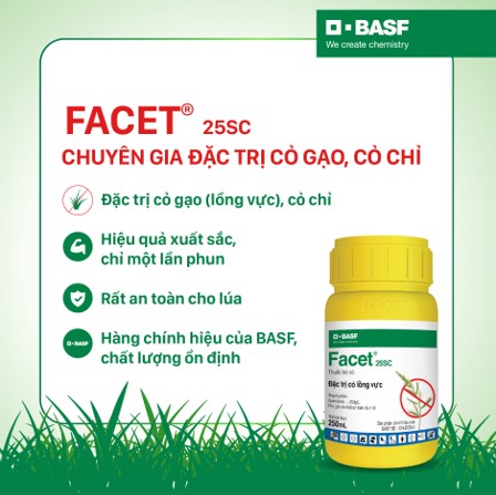 Thuốc trừ cỏ Facet 25SC - Chai 250ml